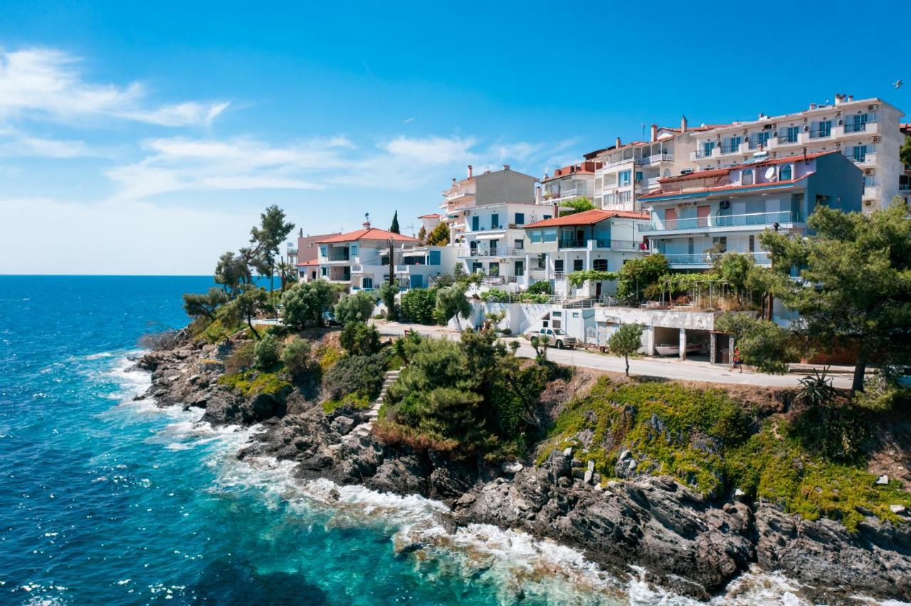 Anemos Seaside Apartment Néosz Marmarász Kültér fotó