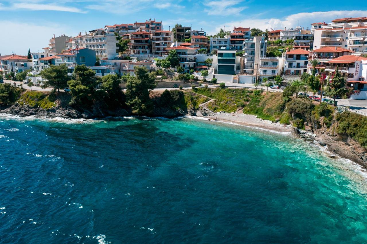 Anemos Seaside Apartment Néosz Marmarász Kültér fotó