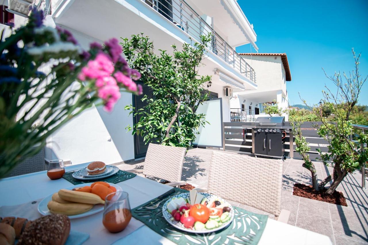 Anemos Seaside Apartment Néosz Marmarász Kültér fotó